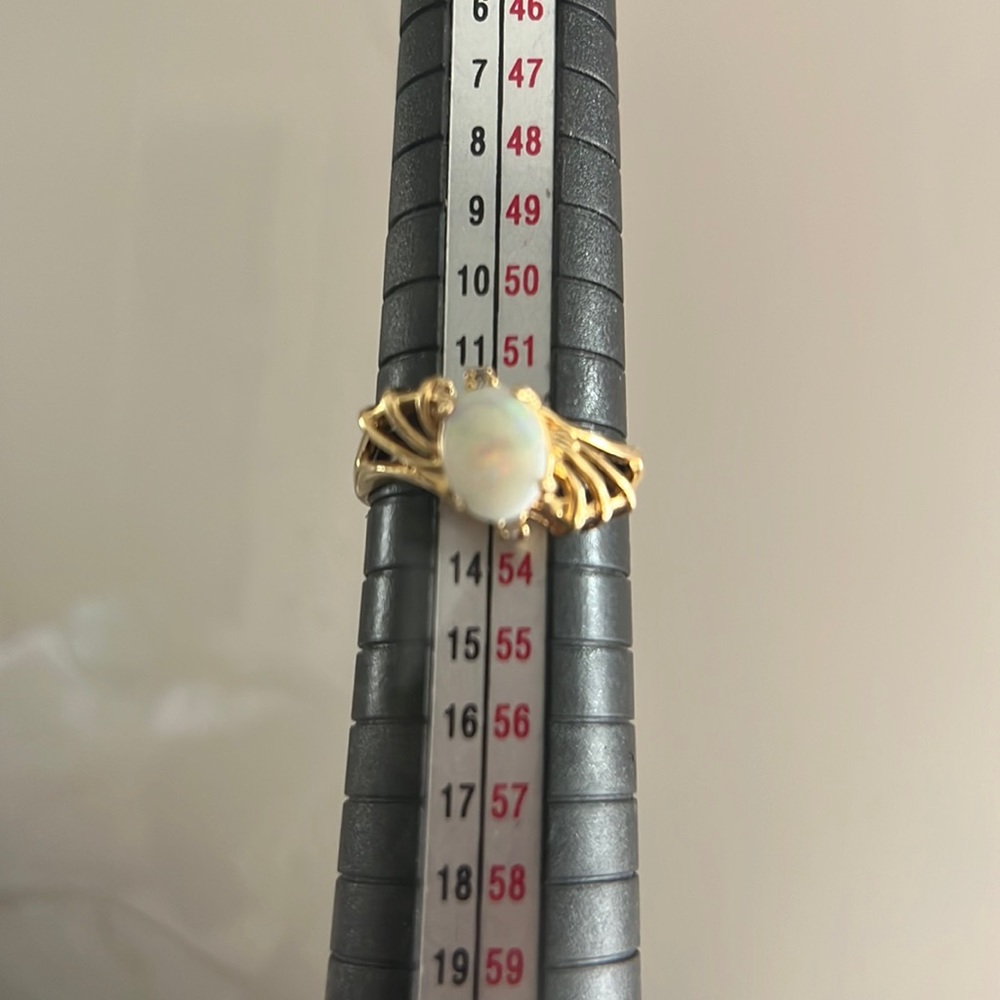 14k Gold Opal ring.